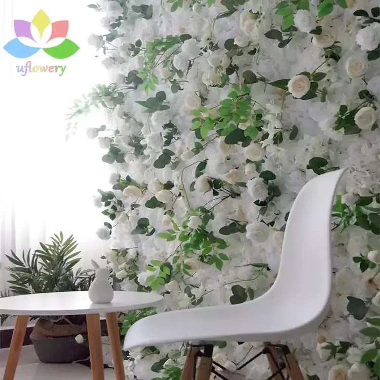 3D Rose Wedding Flower Wall