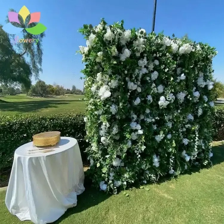 Outdoor flower wall