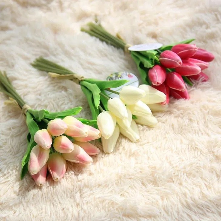 Artificial PU Tulip Bouquet