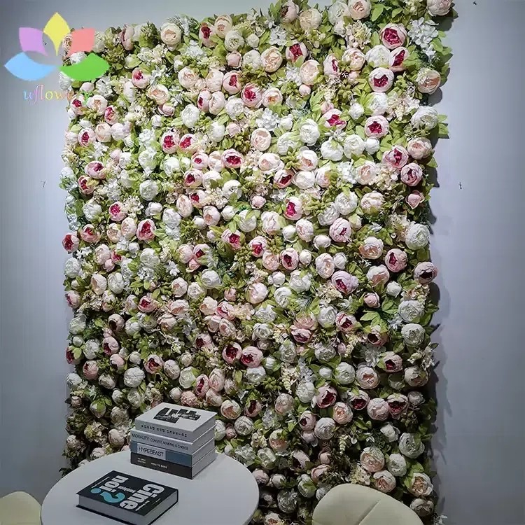 Peony flower wall