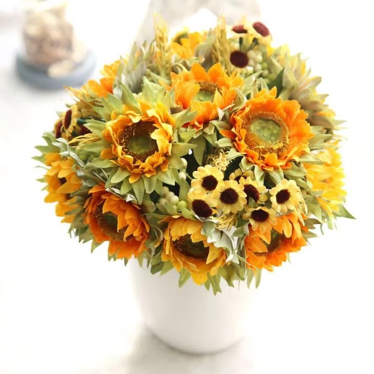 Mini Artificial Sunflower Bouquet