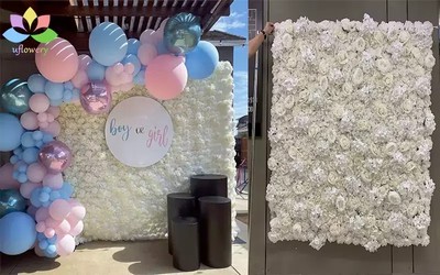 White flower wall decor