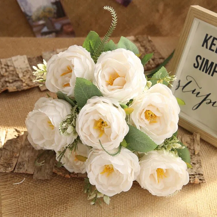 Artificial Peony Bouquet