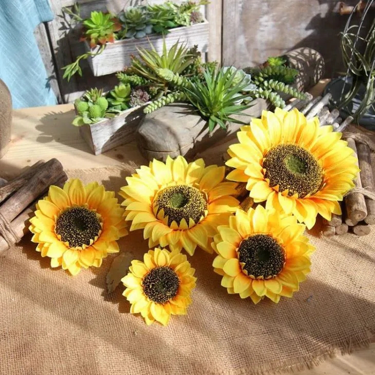 Artificial Sunflower Head