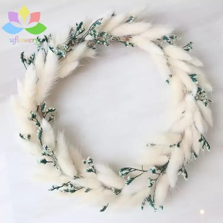 Pampas door wreath