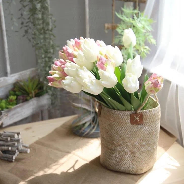 Fake PU Tulip