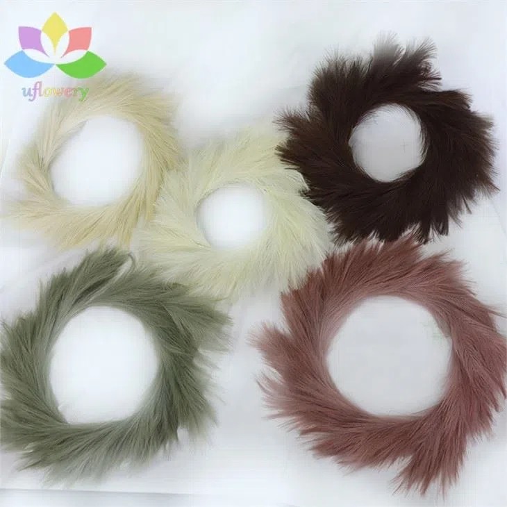 Faux Pampas Grass Wreath