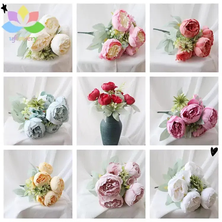 Fake Peony Bouquet