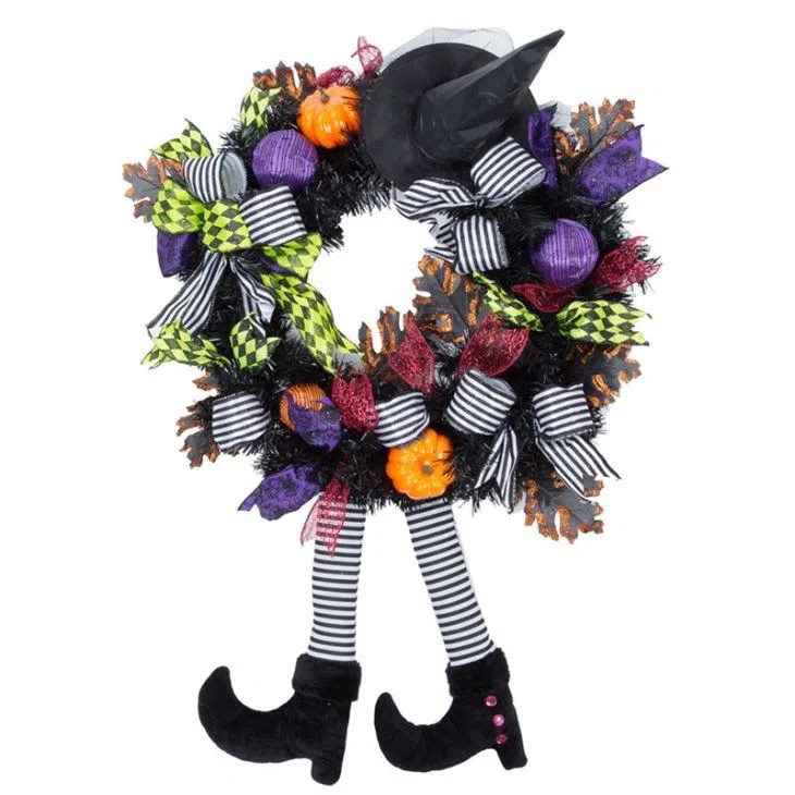 Halloween Pumpkin Wreath