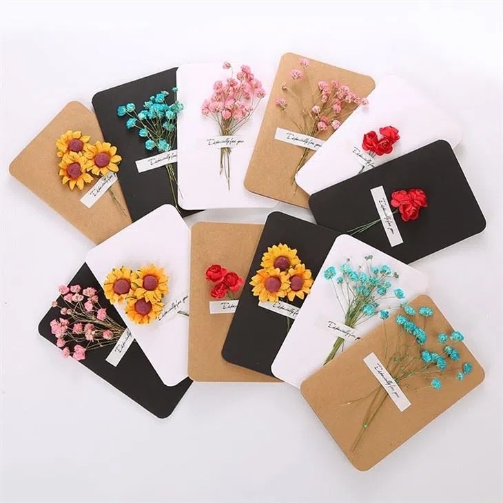 Natural Dried Flower Card