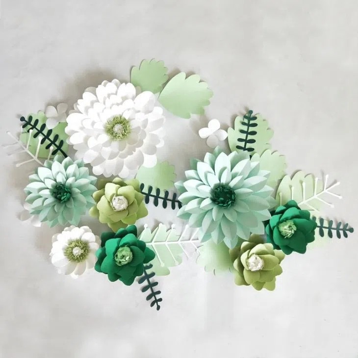Paper Flower Wall Backdrop