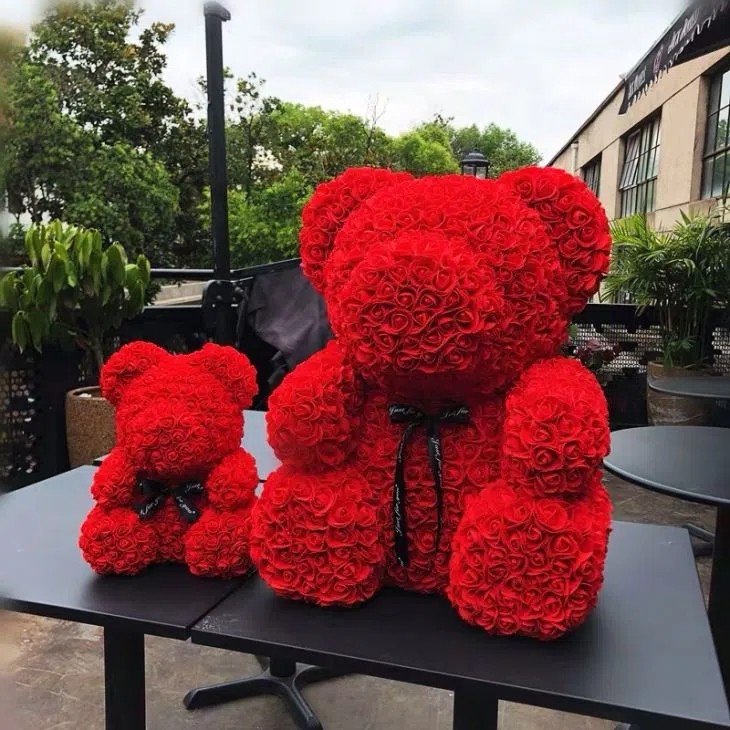 Rose Petal Teddy Bear