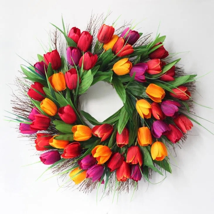Spring Door Wreath