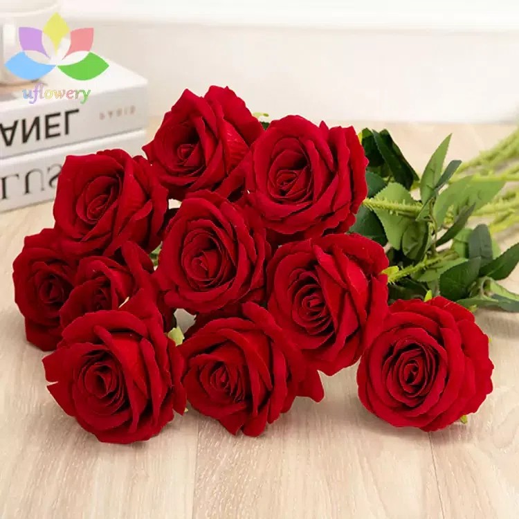 Velvet Rose Artificial Flowers